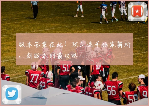 版本答案在此！职业选手独家解析，新版本制霸攻略